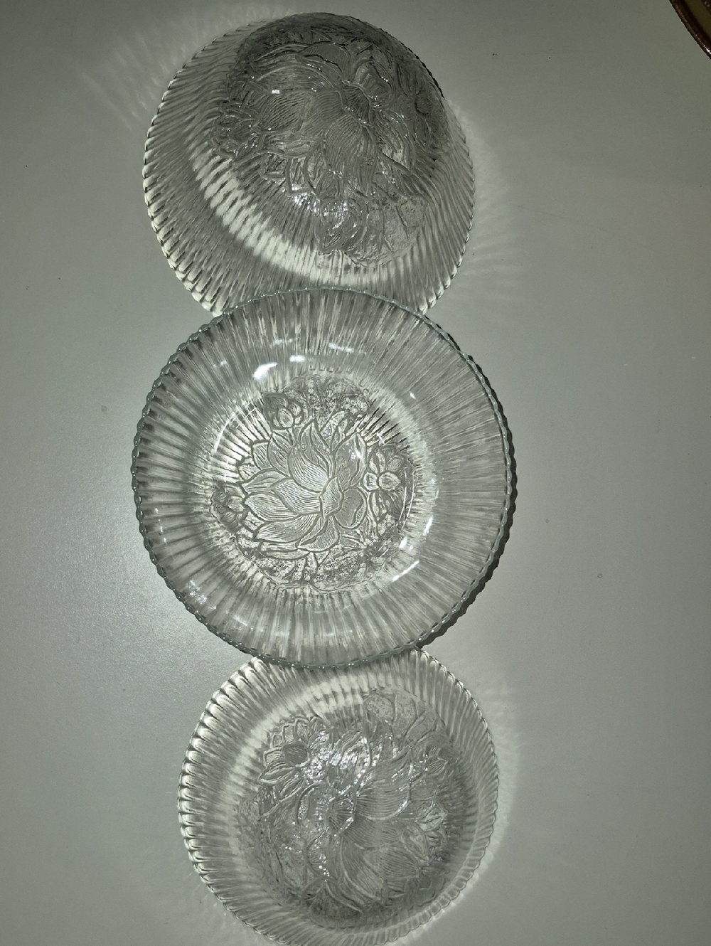 Vintage Arcoroc Canterberry? Ice Cream?  Bowls - Set of 3
